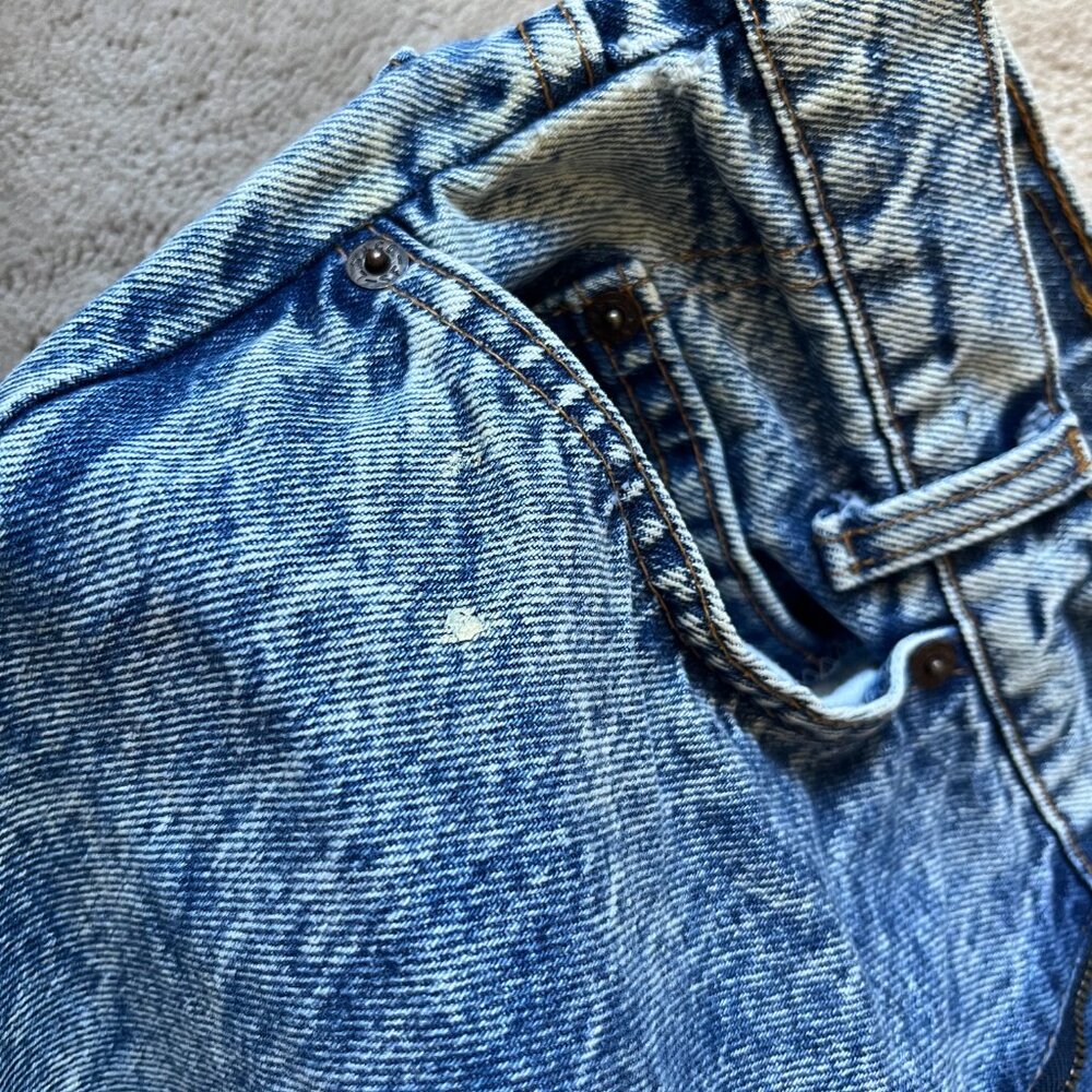 Vintage Levi's 505 Orange Tab Student Fit Acid Wash Jeans, W28 L31.5 - Picture 13 of 13